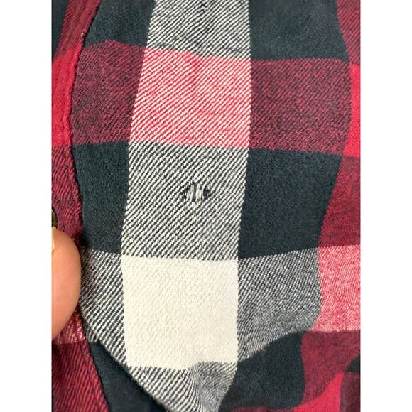 Wolverine Plaid Flannel Button Up Jacket Quilt Interior Shacket Pink Red Mens XL - Picture 4 of 10